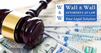 Gavel and Doller with Logo in Utah - Wall & Wall Attorneys at Law